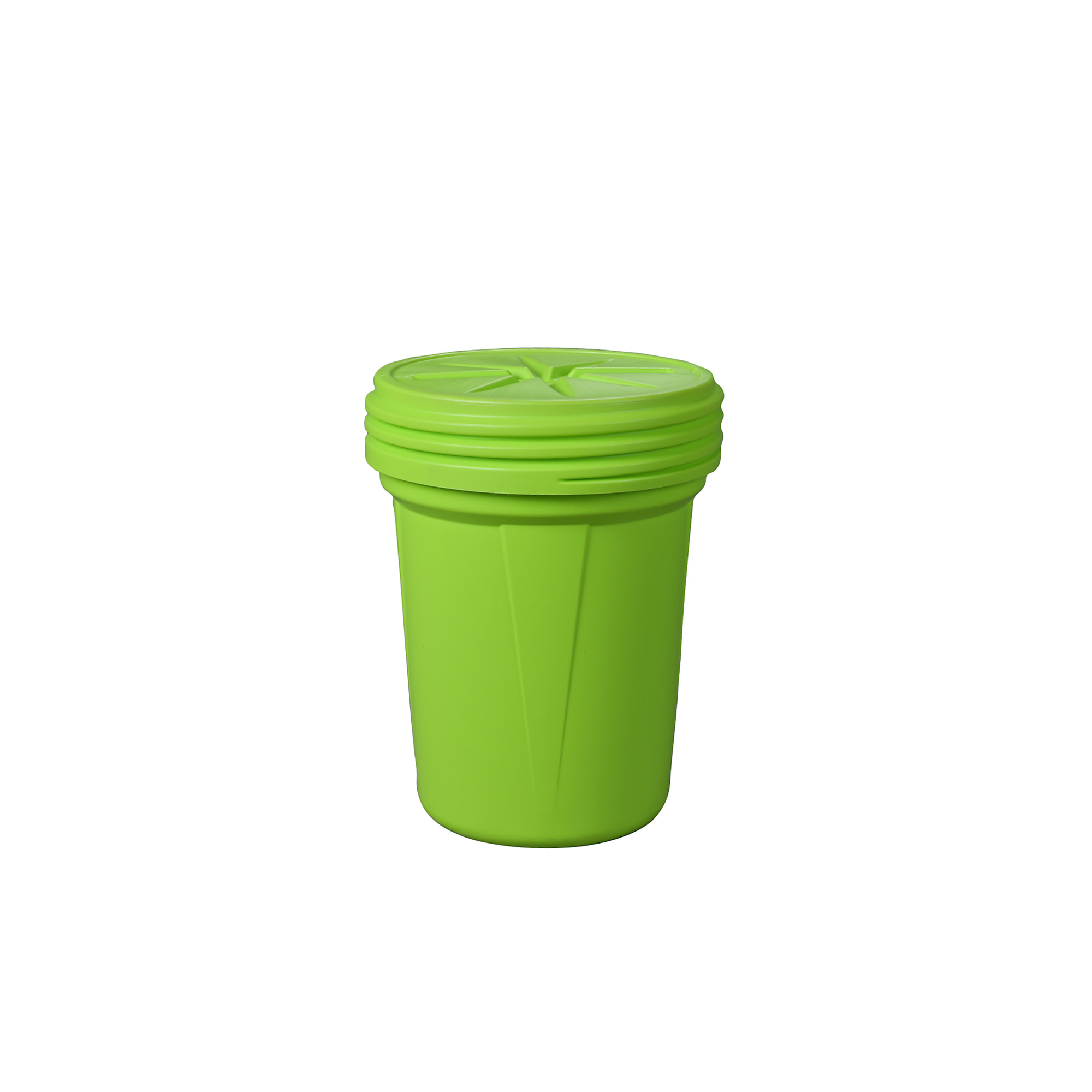 Eagle Lab Pack Drum — 30-Gal., Lime, HDPE, Screw-On Lid, Model# 1600SLLM